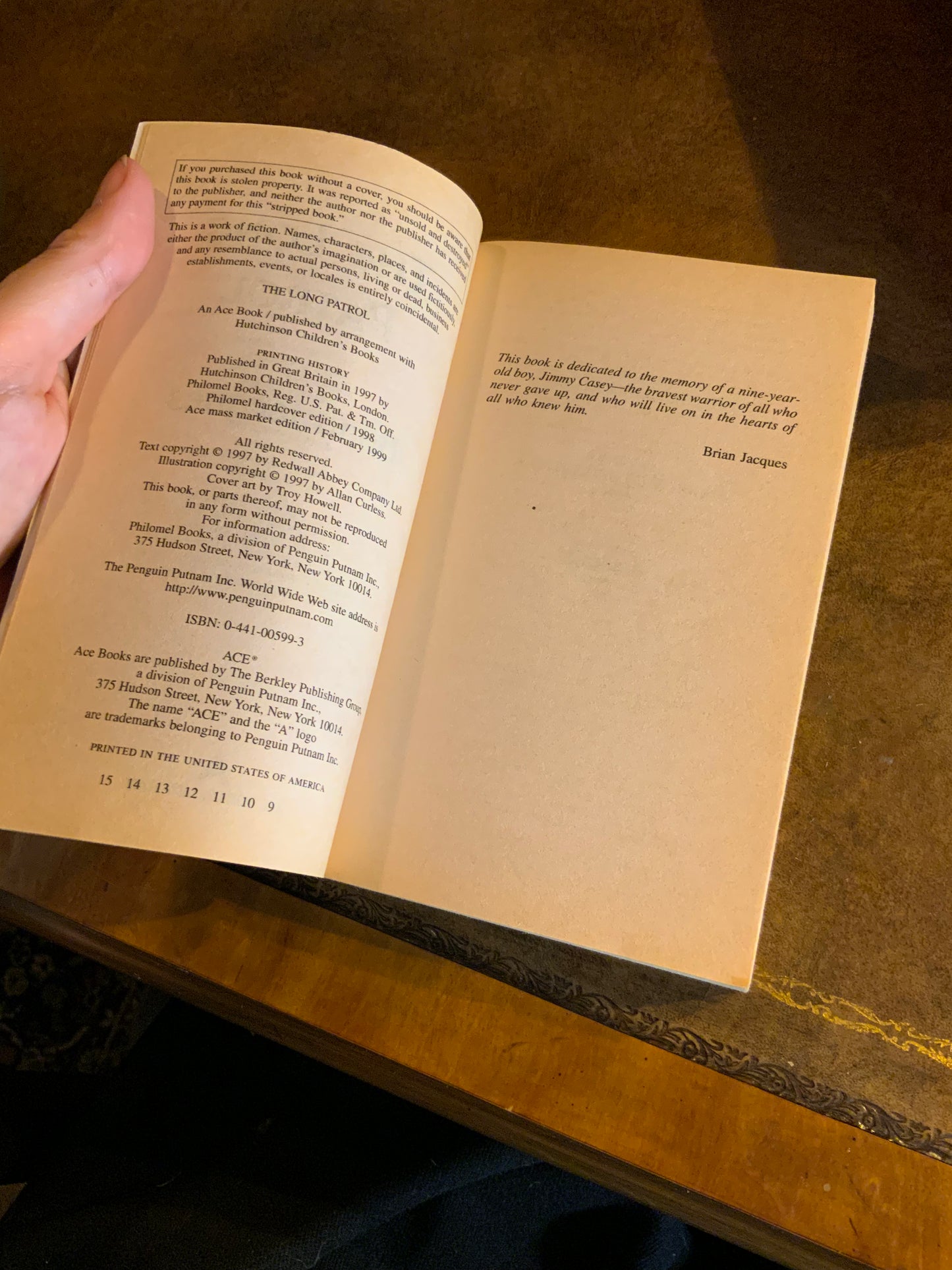 The Long Patrol by Brian Jacques - A Tale from Redwall