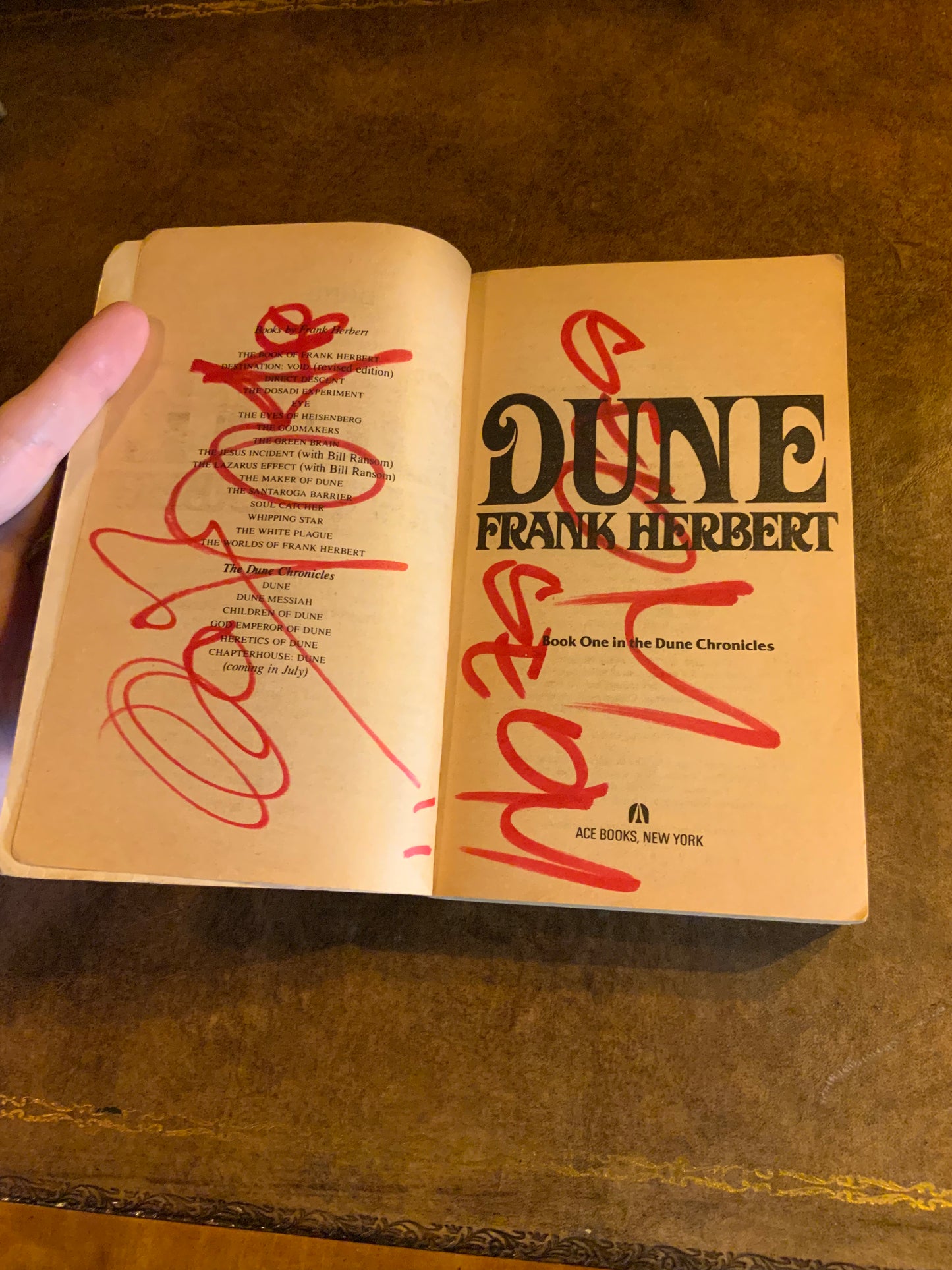 Dune by Frank Herbert - 1987 Ace Paperback edition