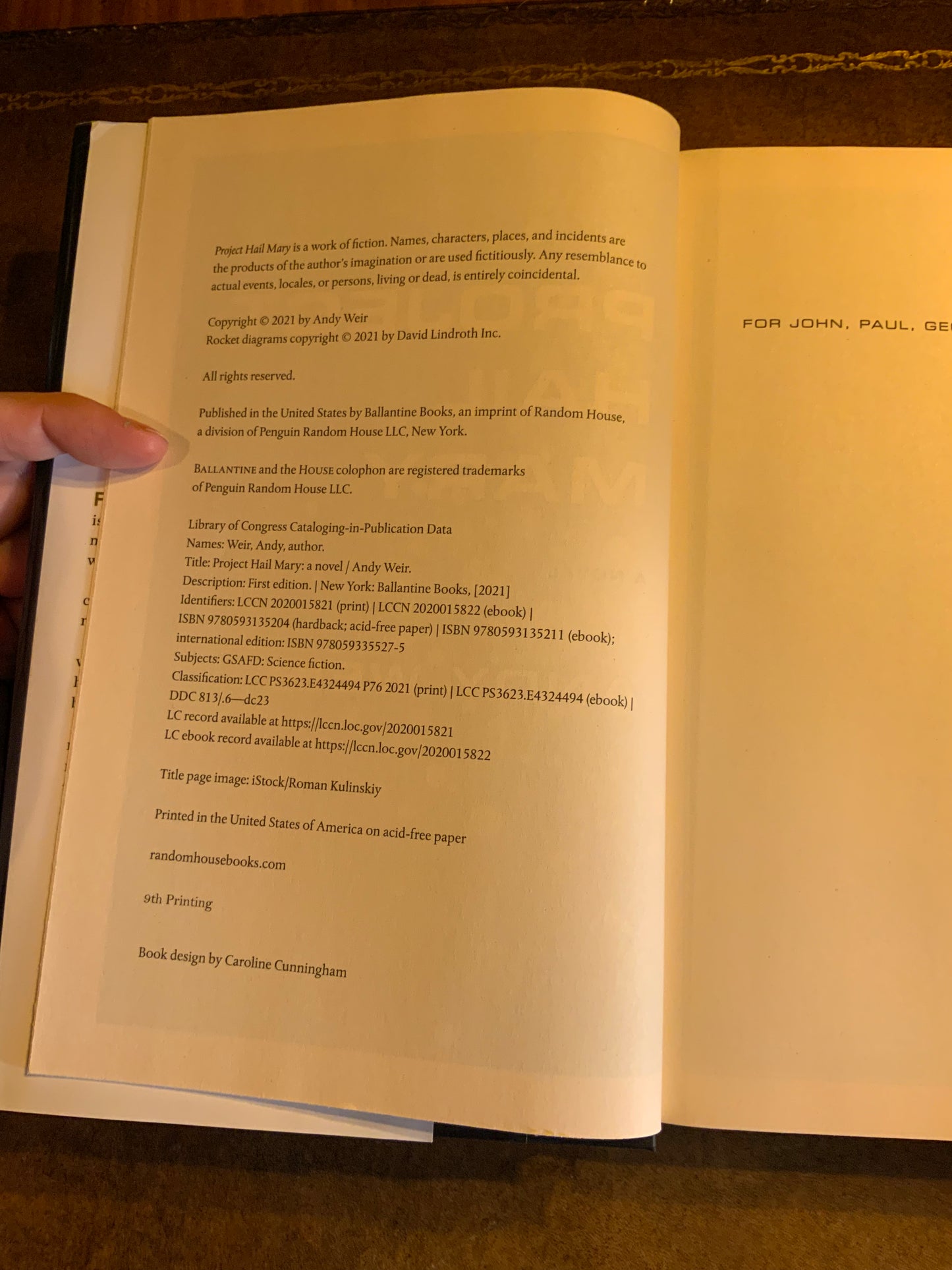 Project Hail Mary by Andy Weir - Hardback