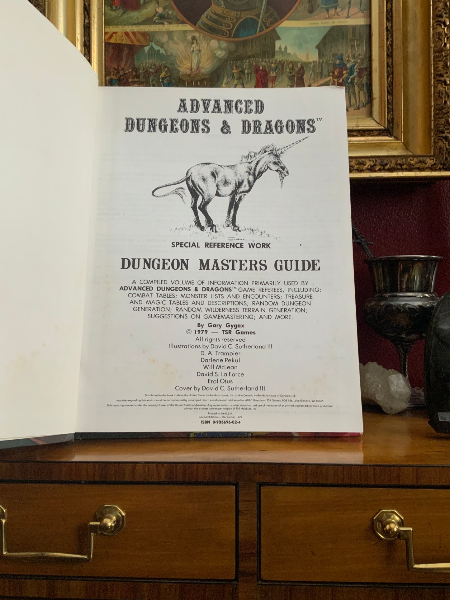 Advanced D&D Dungeon Masters Guide - TSR Games #2011 - 1979 Revised 1st Edition.