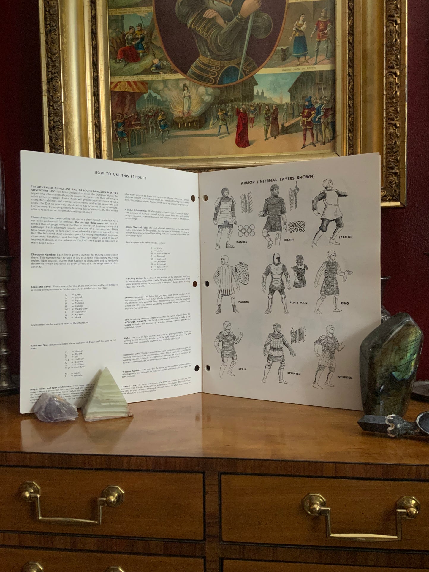 Advanced D&D Dungeon Masters Adventure Log -TSR Games 9036