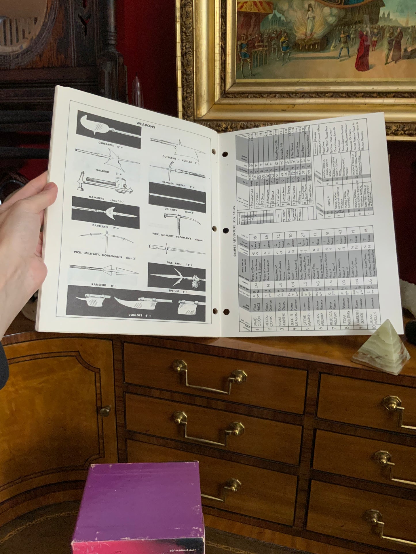 Advanced D&D Dungeon Masters Adventure Log -TSR Games 9036