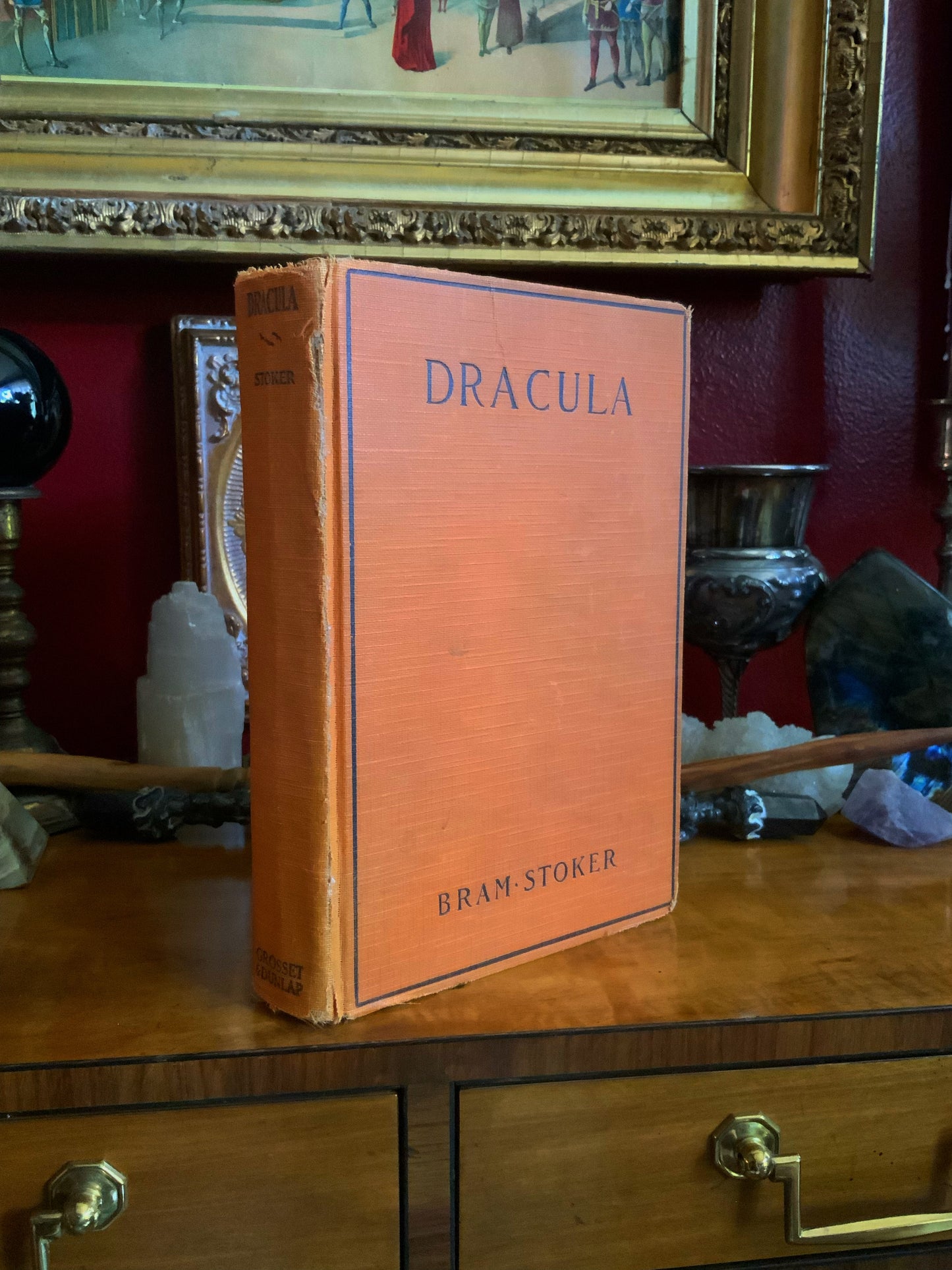 Dracula by Bram Stoker - 1927 Grossett & Dunlap - FASCIMILE dust jacket
