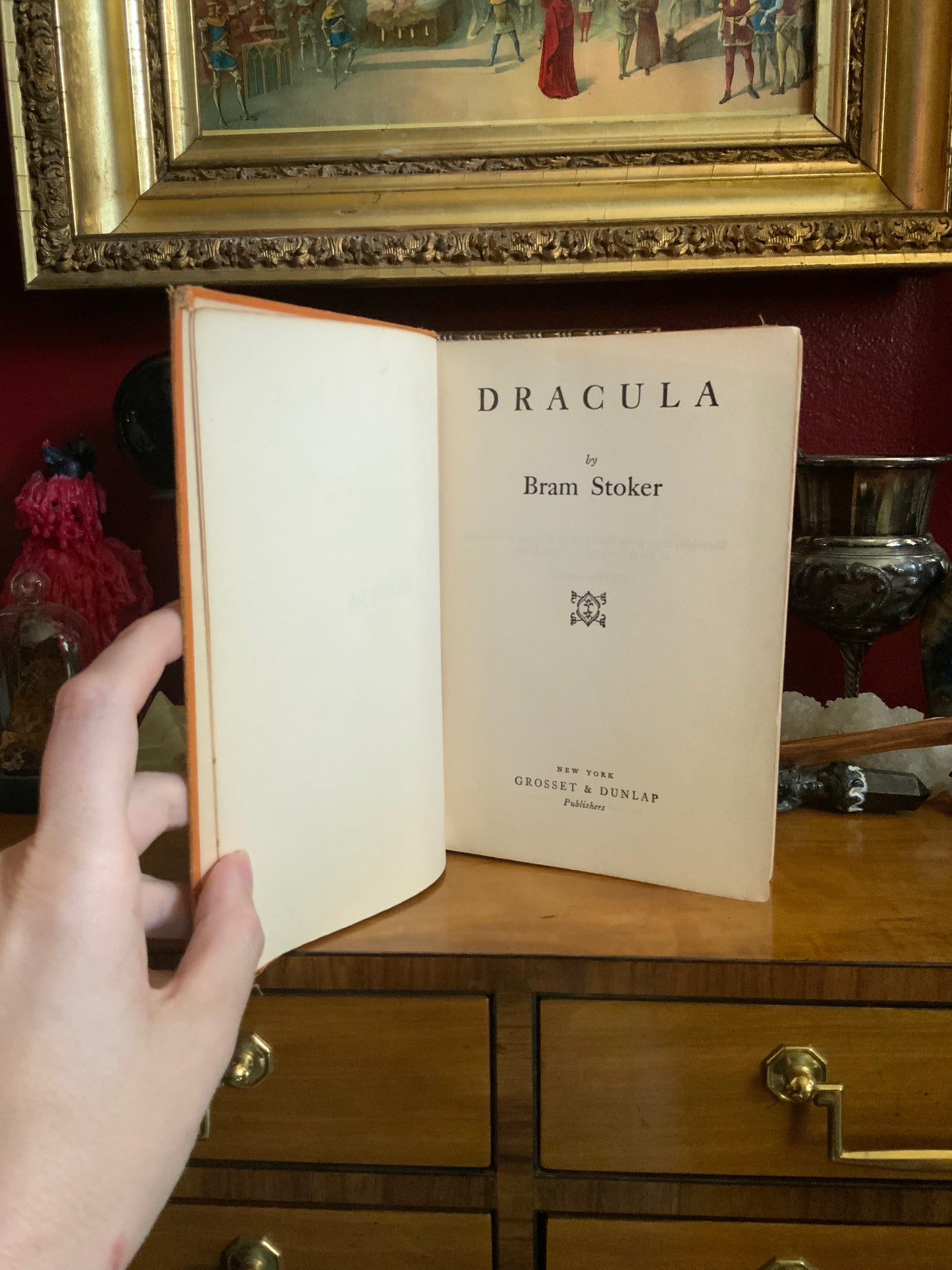 Dracula by Bram Stoker - 1927 Grossett & Dunlap - FASCIMILE dust jacket