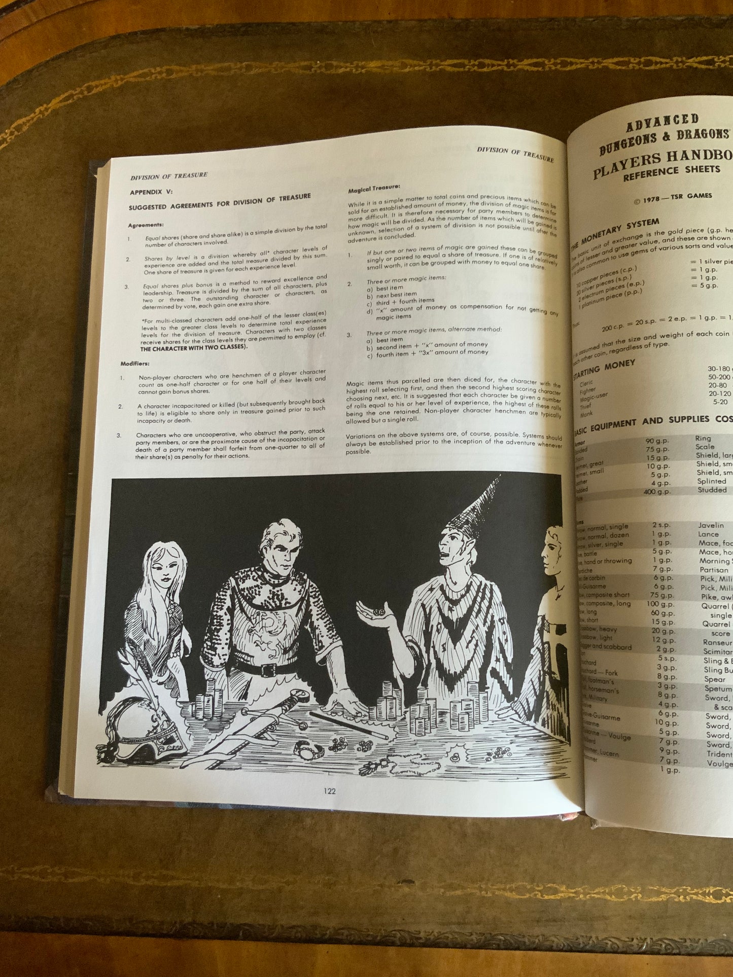 Advanced D&D Players Handbook - 1st edition 6th printing - 1979 TSR #2010
