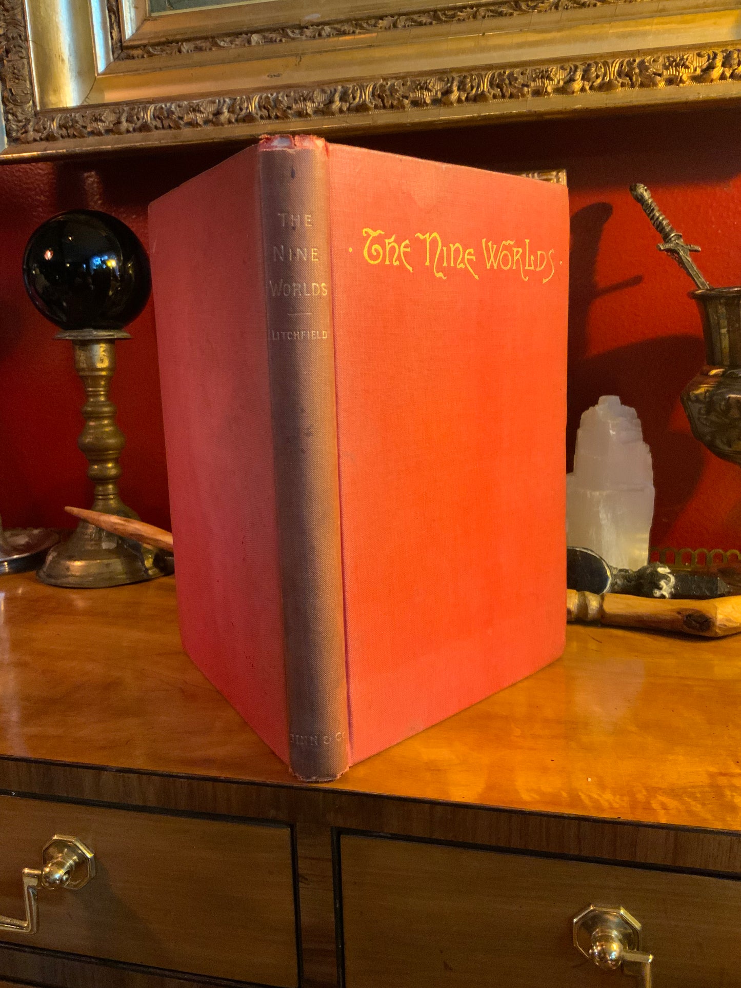The Nine Worlds, Stories from Norse Mythology by Mary E. Litchfield - 1890 Hardback