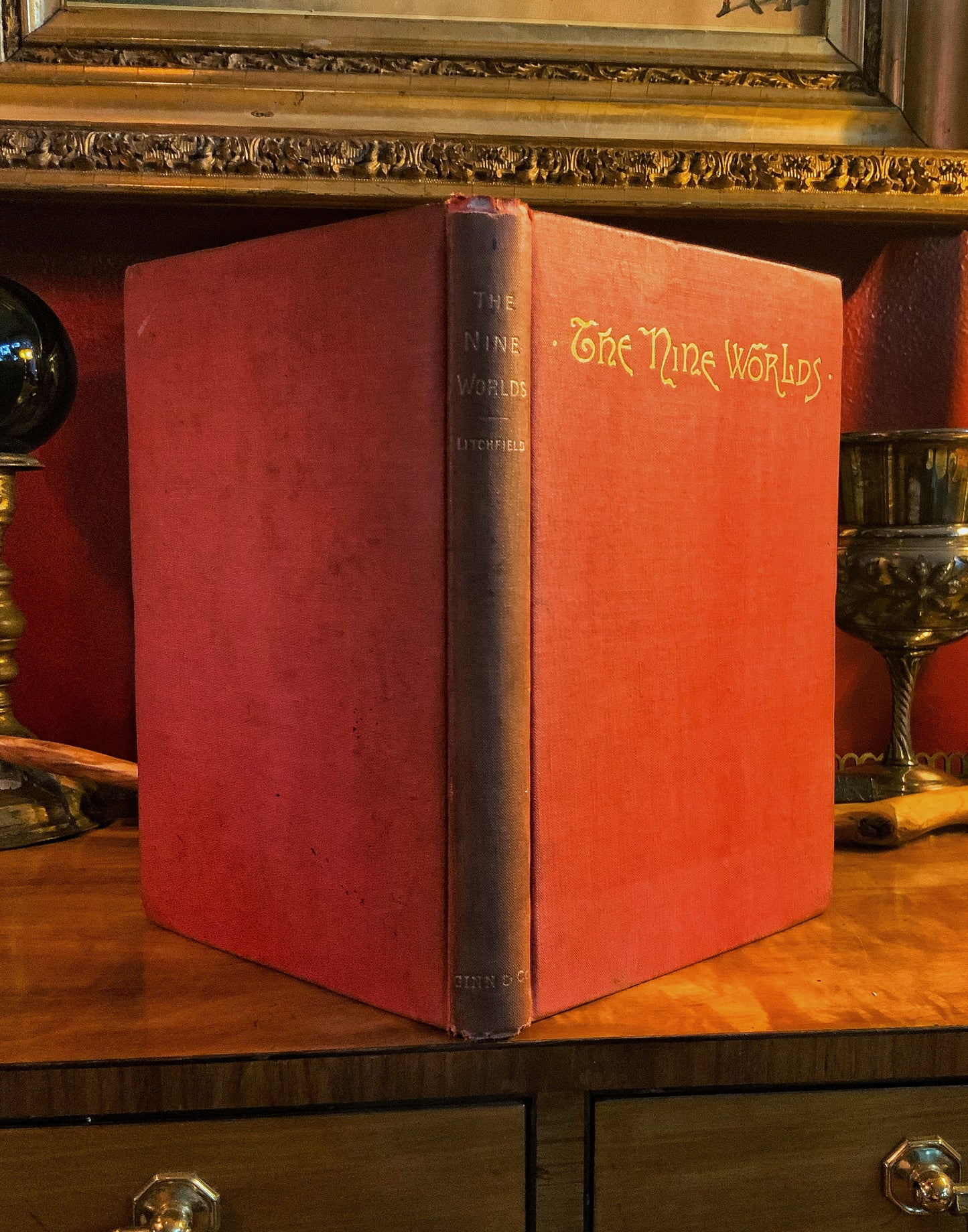 The Nine Worlds, Stories from Norse Mythology by Mary E. Litchfield - 1890 Hardback