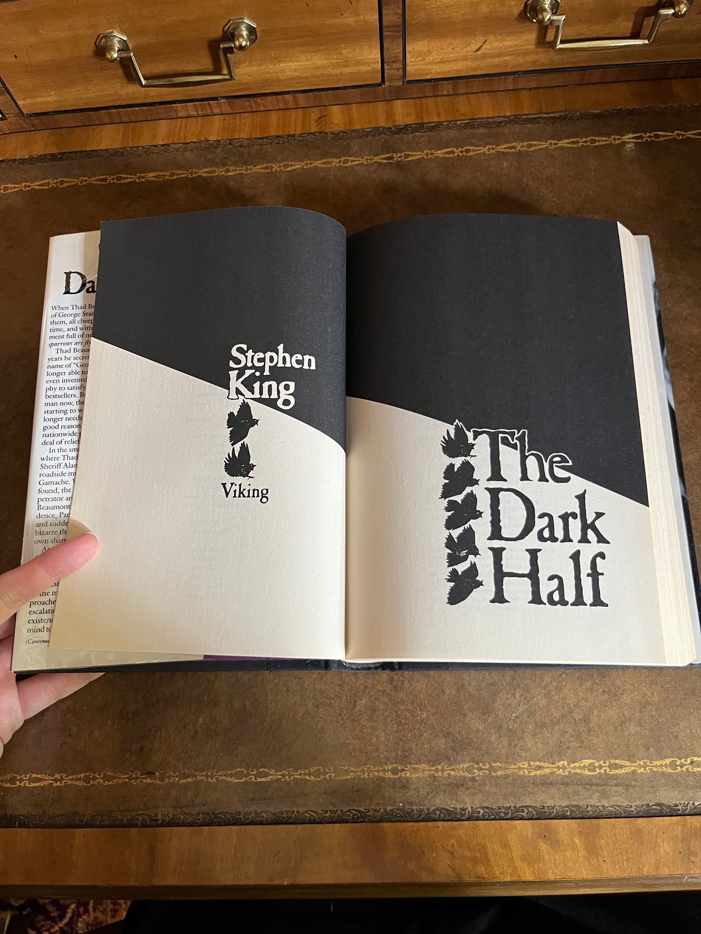 The Dark Half by Stephen King - First Edition First Printing