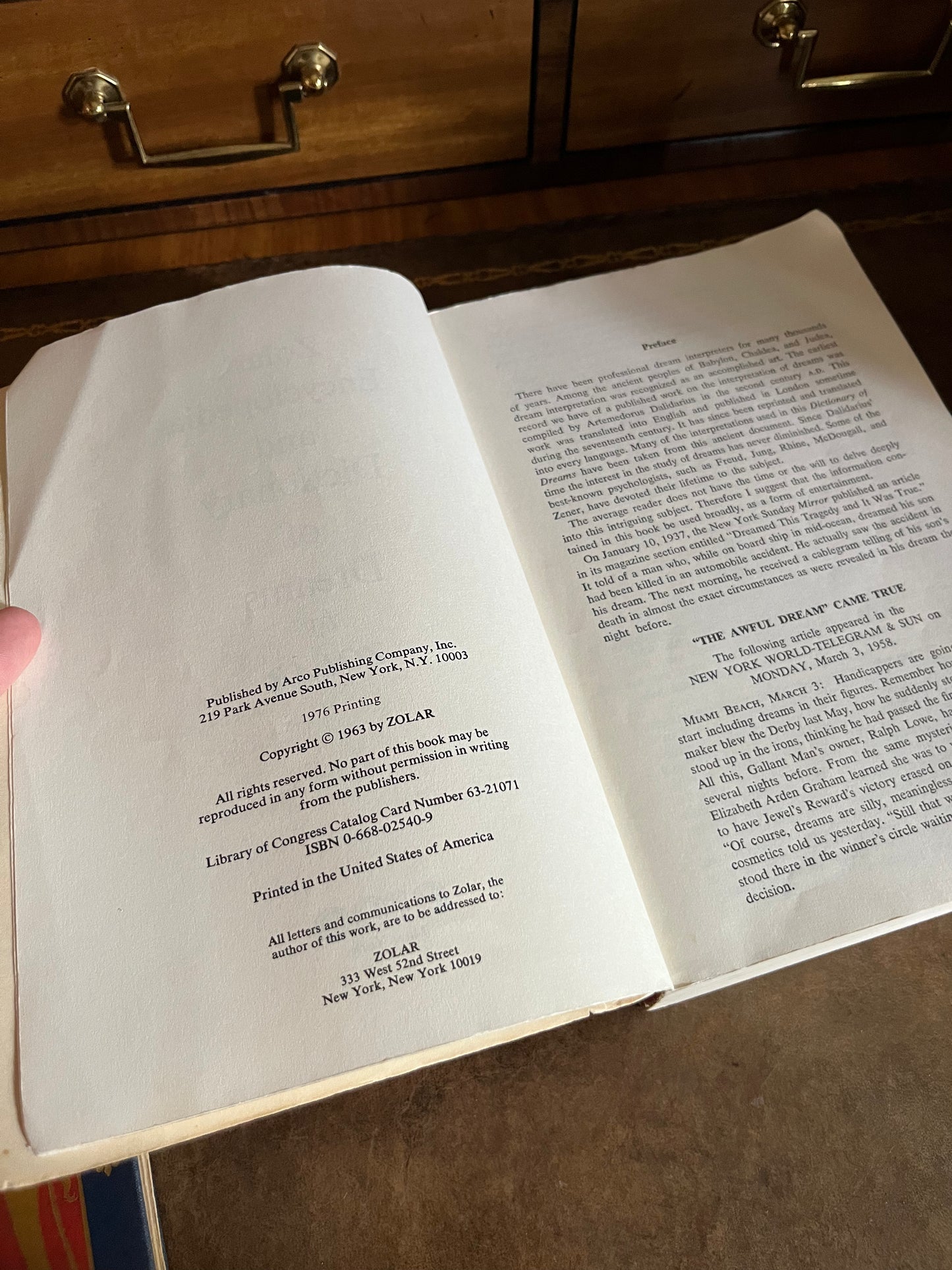 Zolar's Encyclopedia & Dictionary of Dreams