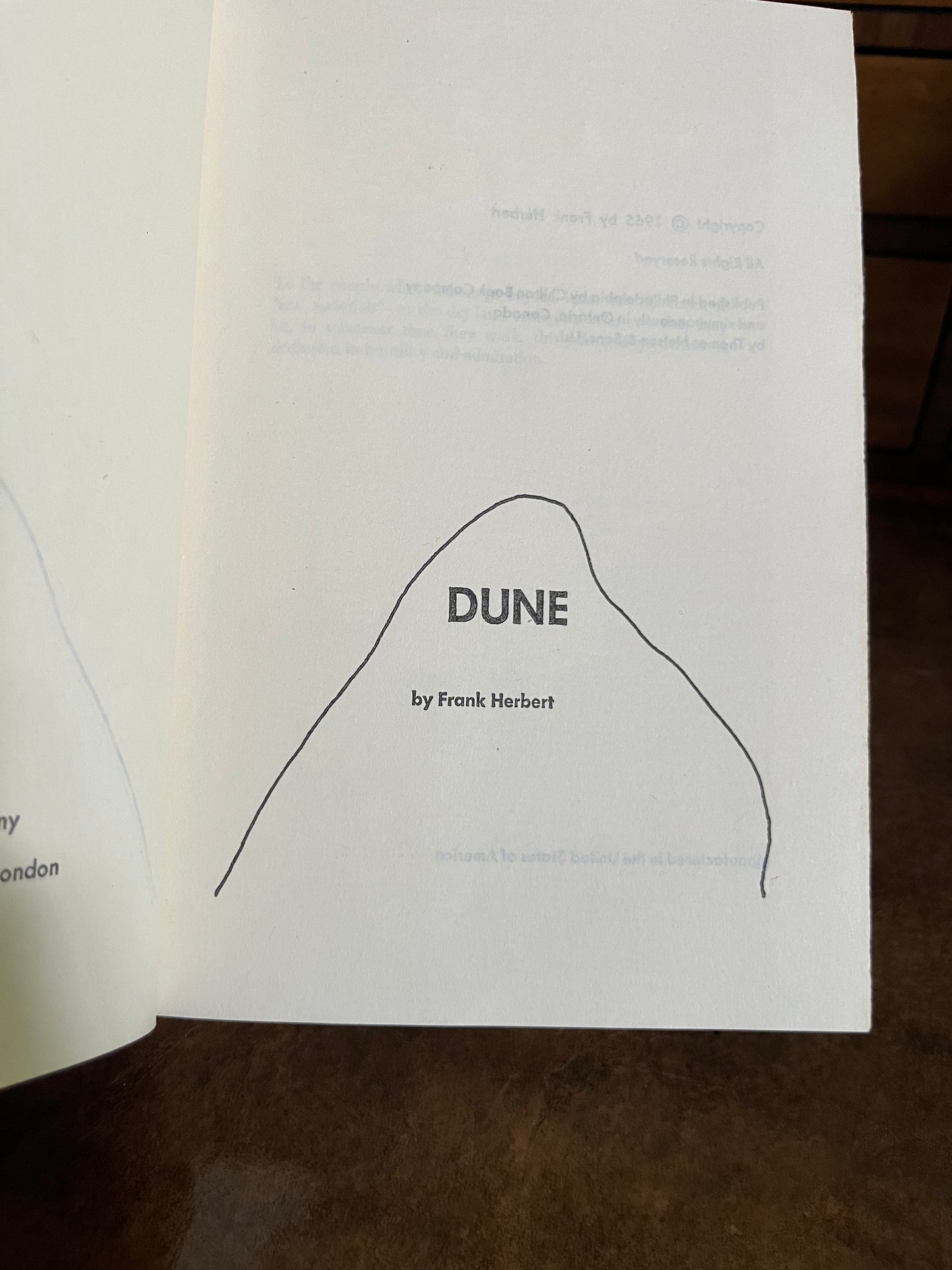 Dune - Frank Herbert - SF Book Club Edition