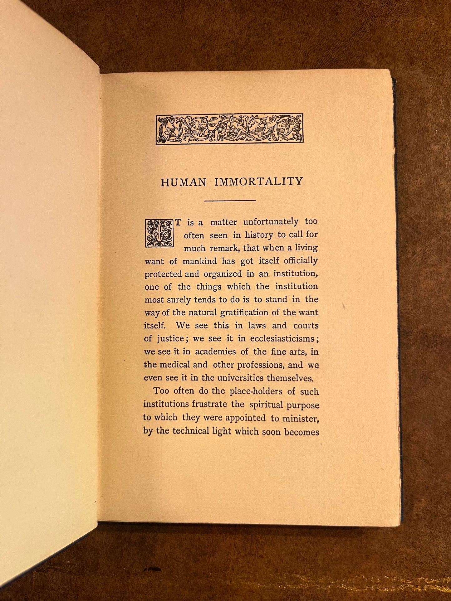 Human immortality by William James - 1898 First Edition