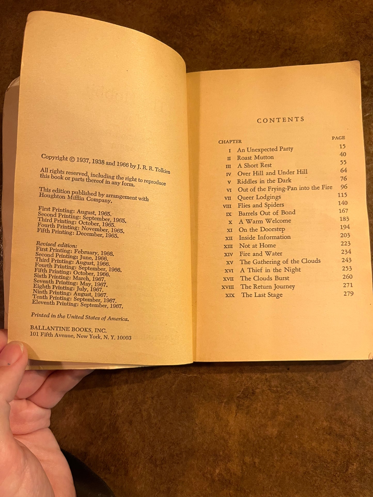 The Hobbit by J.R.R. Tolkien - 1966 Revised Ballantine Books edition - Paperback