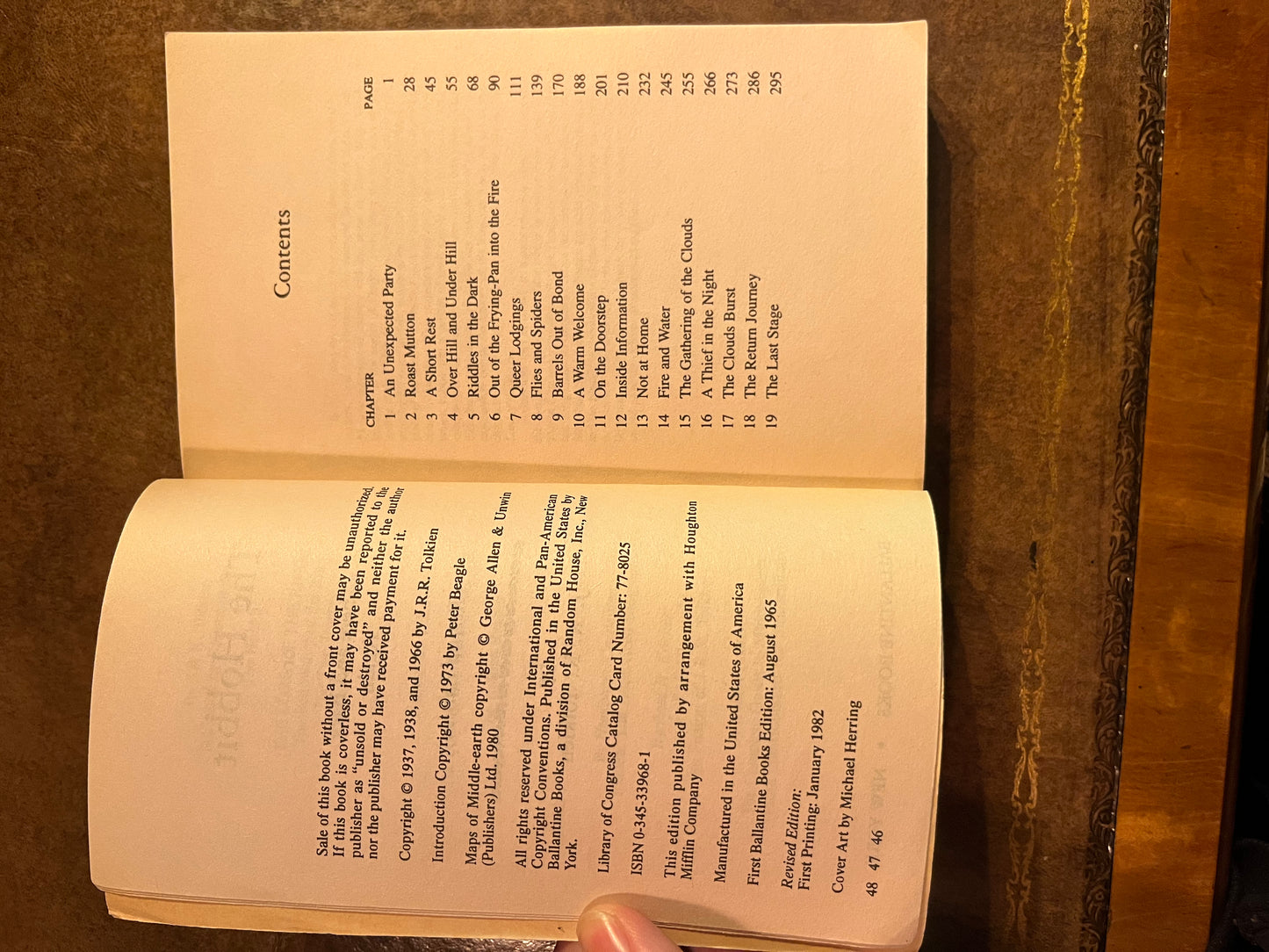 The Hobbit by J.R.R. Tolkien - 1982 Ballantine Books Paperback