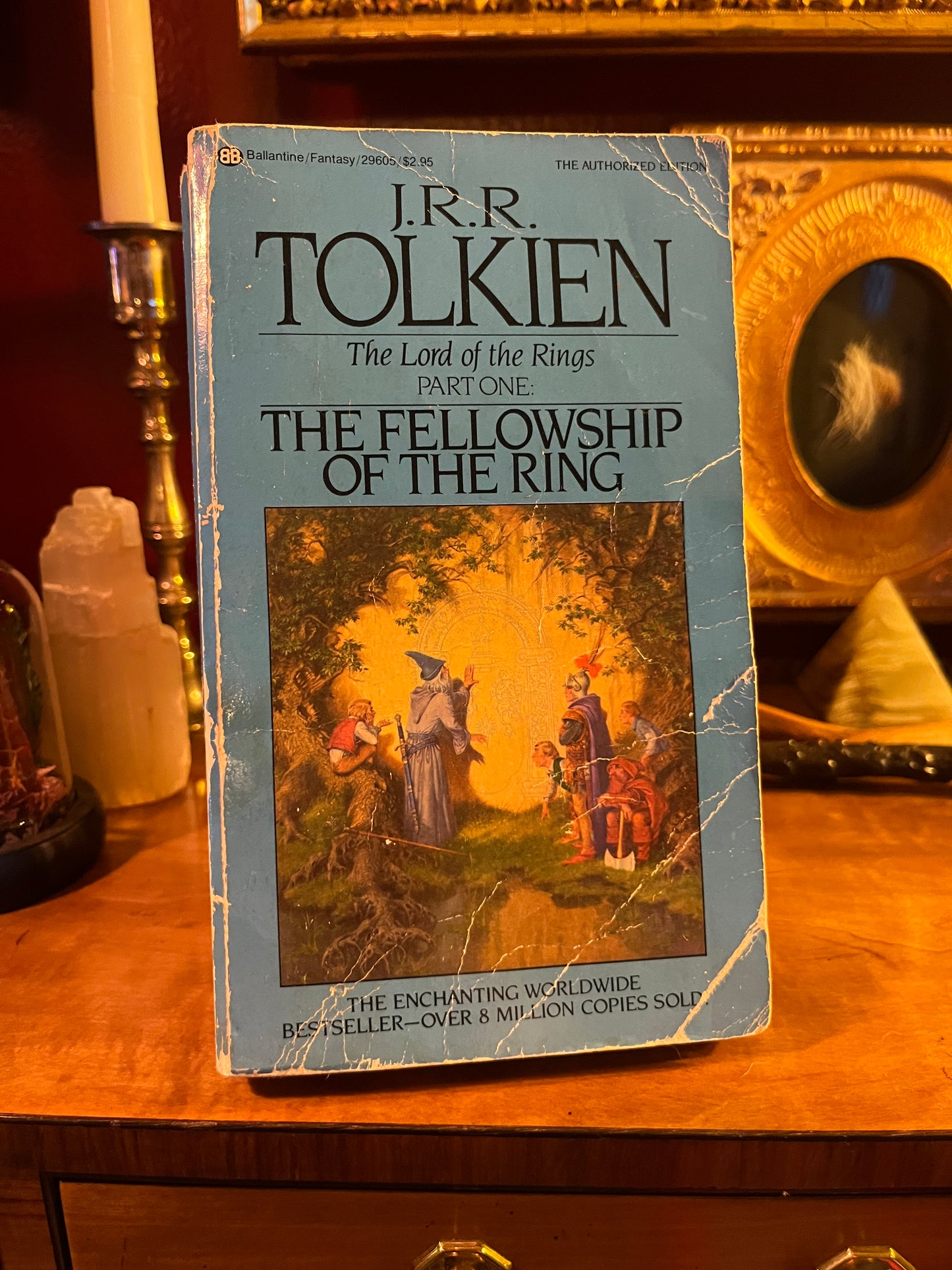 Three volume set of The Lord of the Rings by J.R.R. Tolkien - ‘Special Silver Jubilee’ Ballantine Paperback Editions