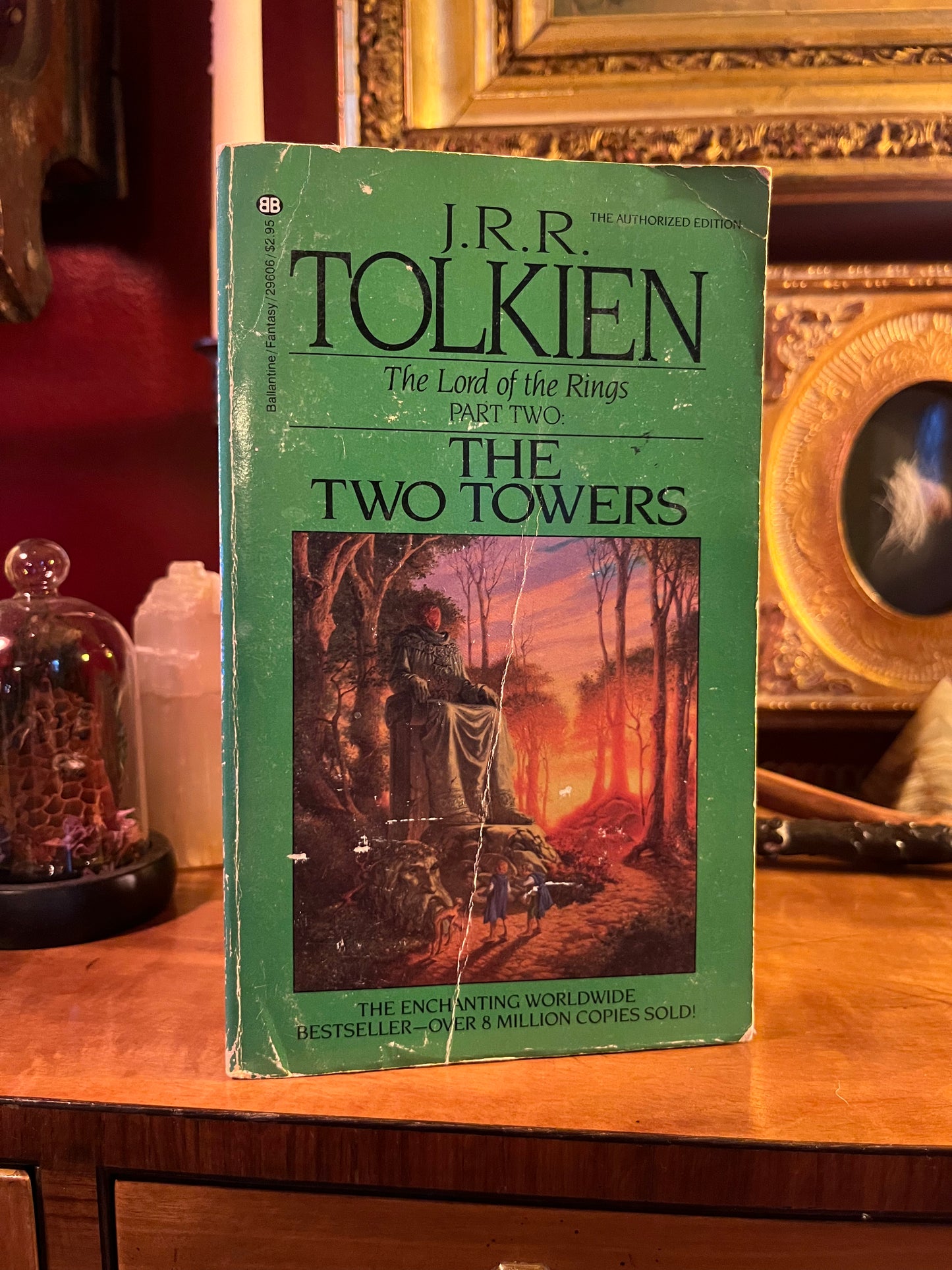 Three volume set of The Lord of the Rings by J.R.R. Tolkien - ‘Special Silver Jubilee’ Ballantine Paperback Editions