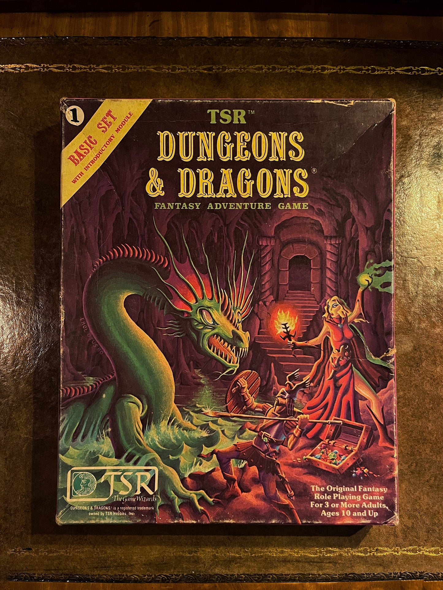 1981 Dungeons & Dragons Basic Set with Introduction Module and Dice - TSR 1011