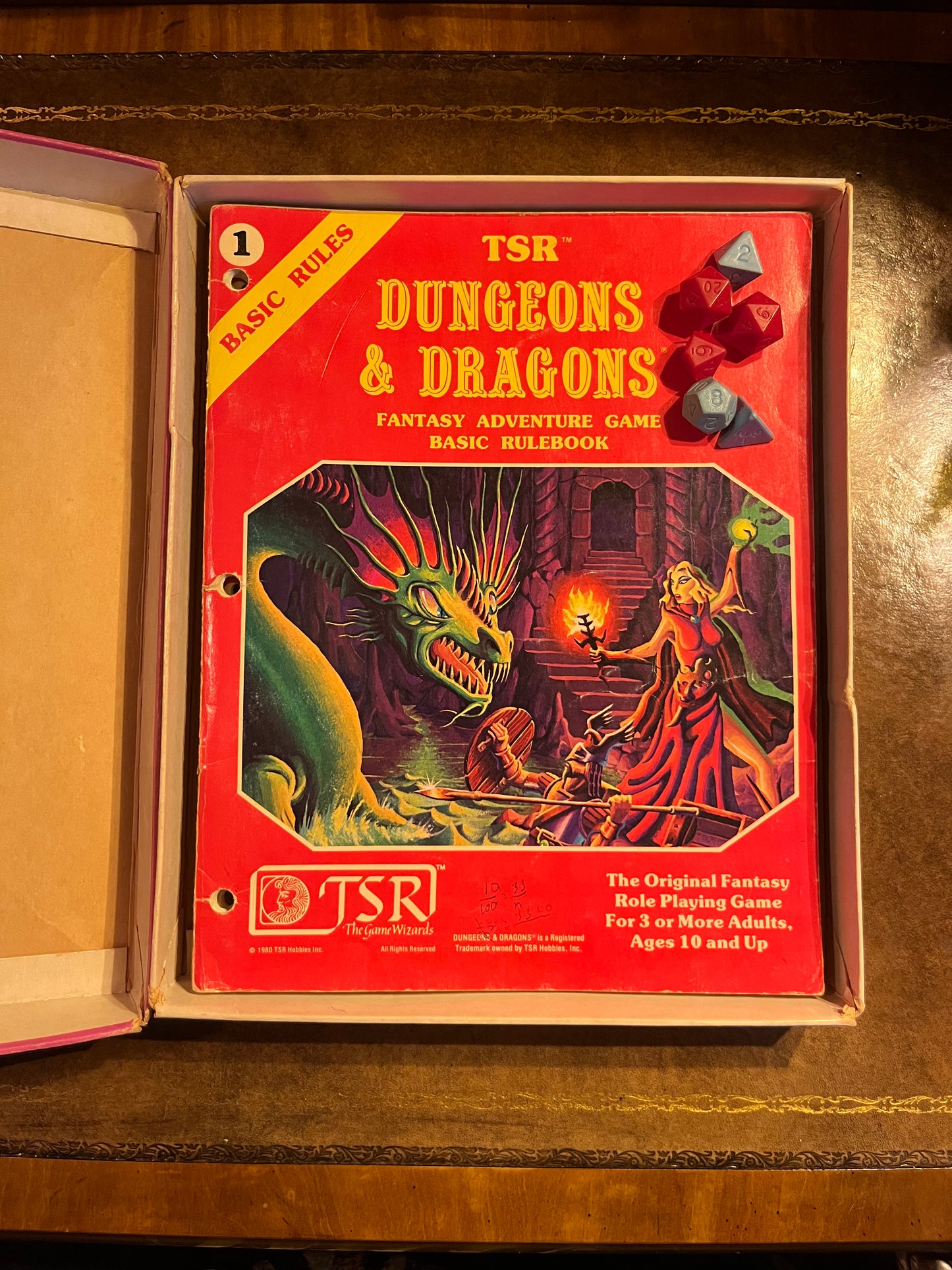 1981 Dungeons & Dragons Basic Set with Introduction Module and Dice - TSR 1011