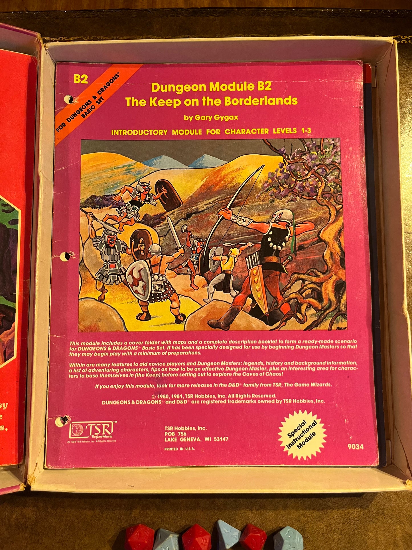1981 Dungeons & Dragons Basic Set with Introduction Module and Dice - TSR 1011