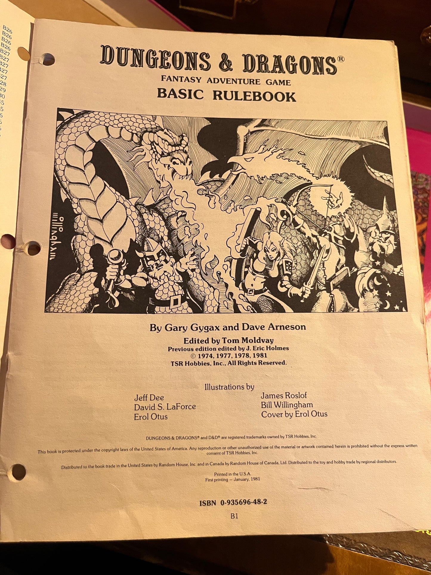 1981 Dungeons & Dragons Basic Set with Introduction Module and Dice - TSR 1011