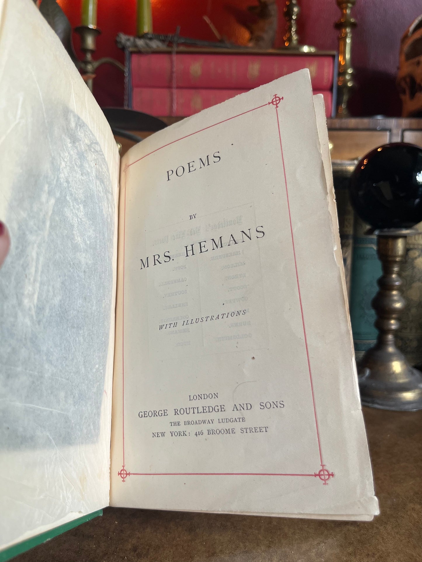 Mrs. Hemans Poems - 1870