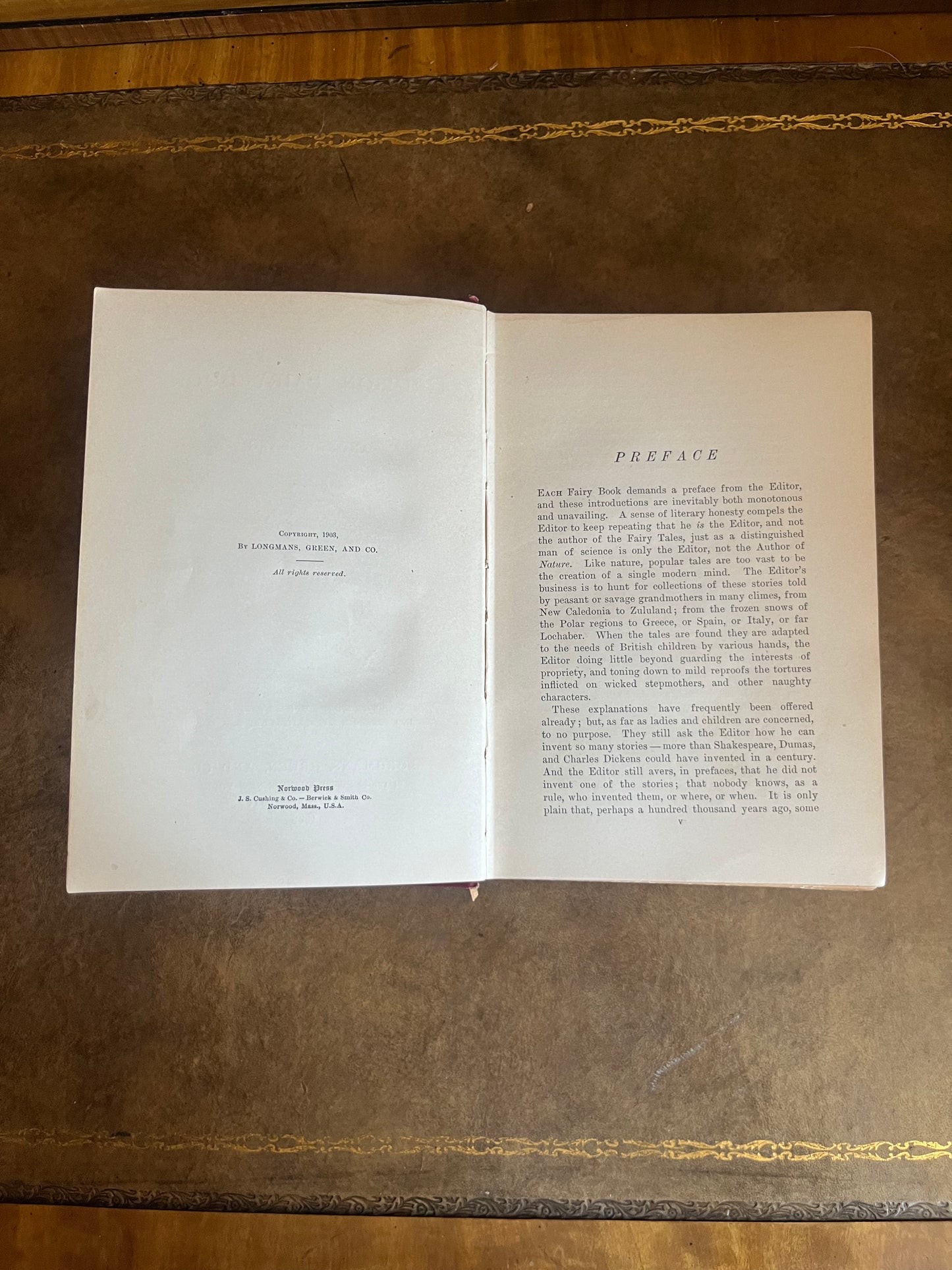 The Crimson Fairy book by Andrew Lang - First Edition - Hardcover 1903