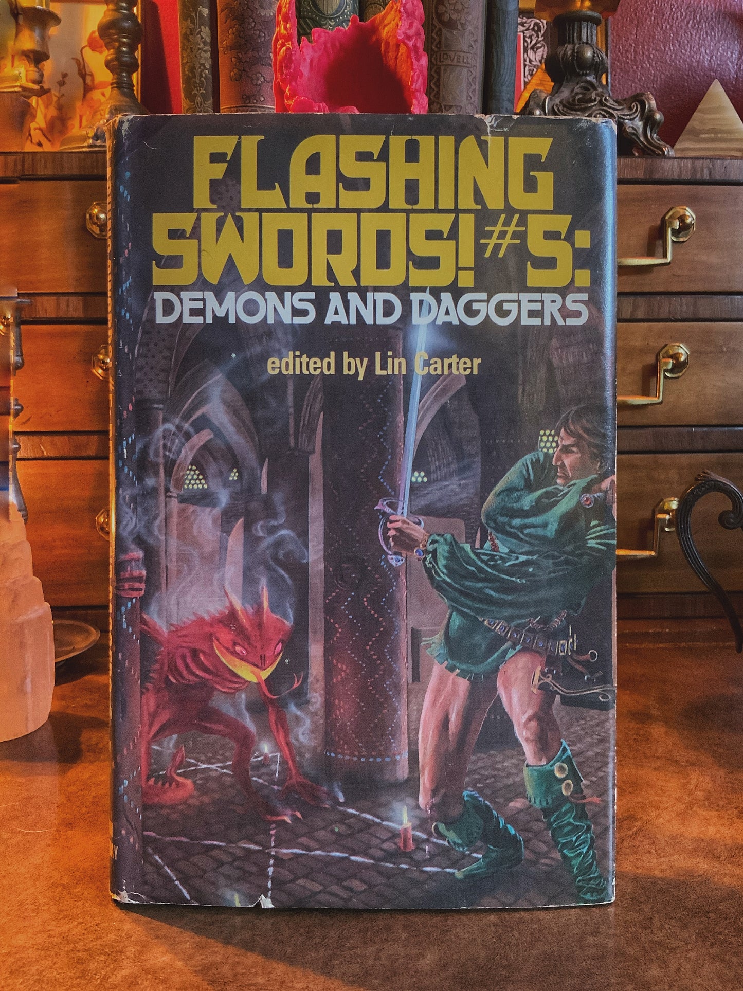 Flashing Swords #5: Demons and Daggers by Lin Carter -1981 Hardback