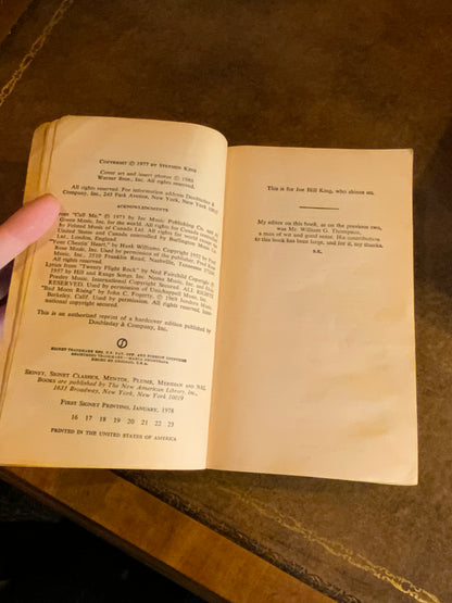 The Shining by Stephen King - 1978 first Signet paperback edition