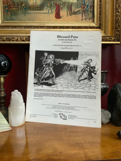 Blizzard Pass Dungeons & Dragons Module for Basic Set - TSR games #9067