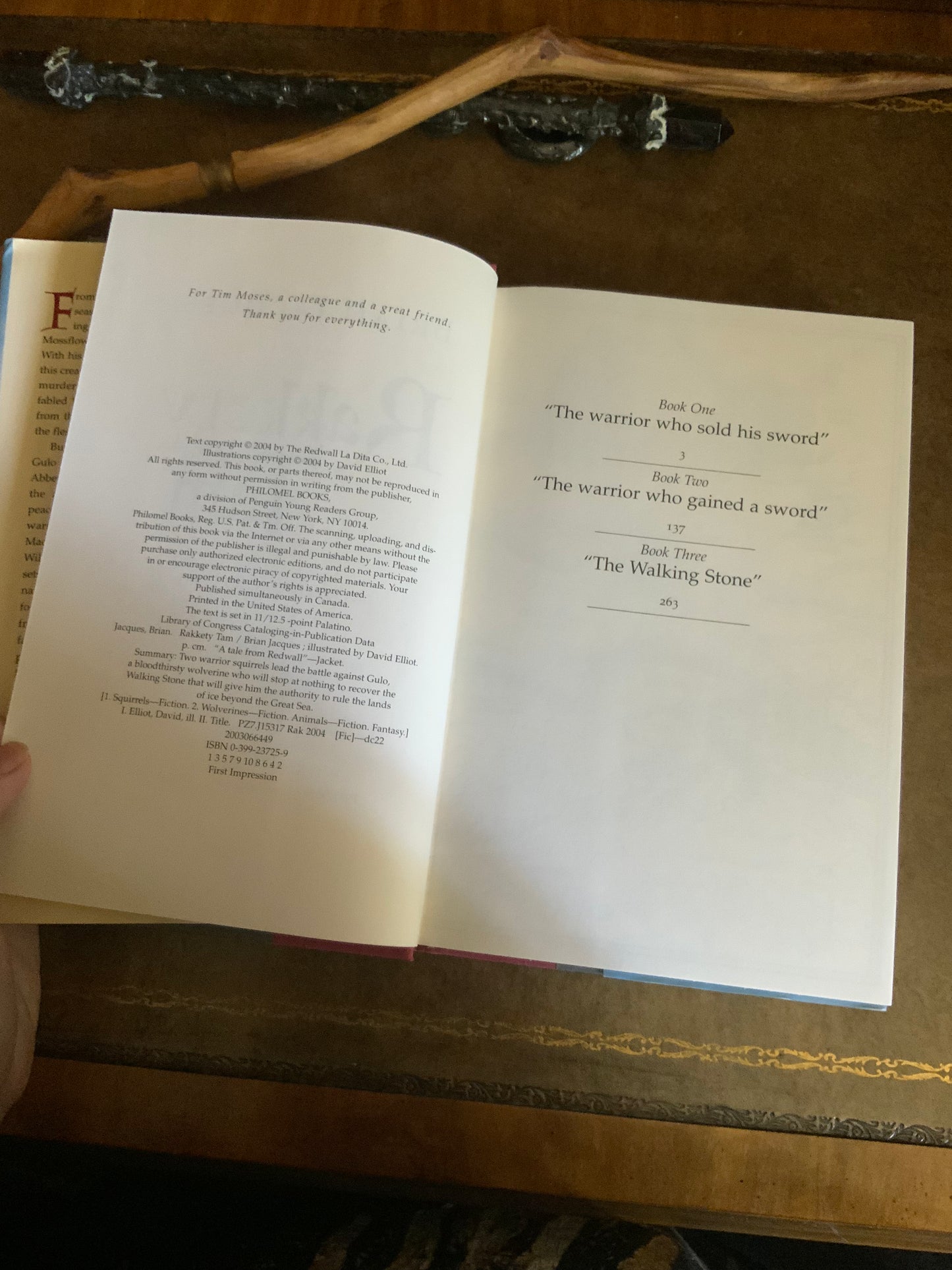 Rakkety Tam by Brian Jacques - A Tale from Redwall - First Edition First Printing