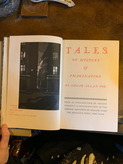 Tales of Mystery and Imagination by Edgar Allen Poe - Heritage Press 1941