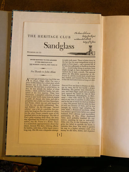 Tales of Mystery and Imagination by Edgar Allen Poe - Heritage Press 1941