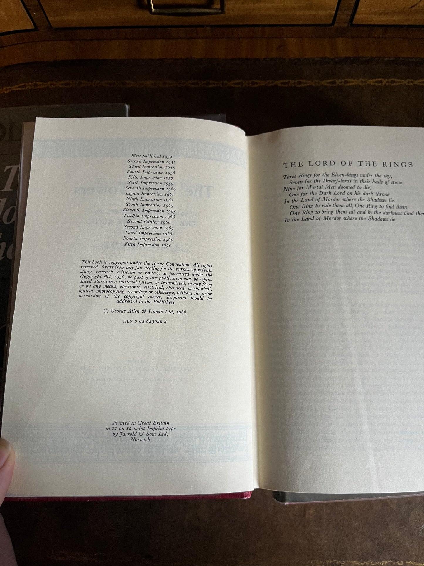 Lord of the Rings Three Volume Set - London Revised Second Edition 1970