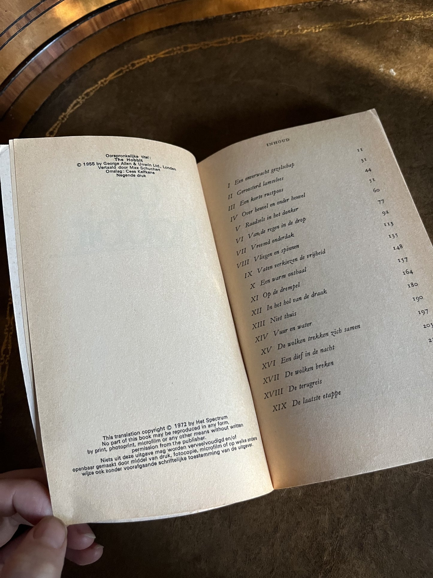 De Hobbit by J.R.R. Tolkien - Dutch Paperback - 1972 9th printing