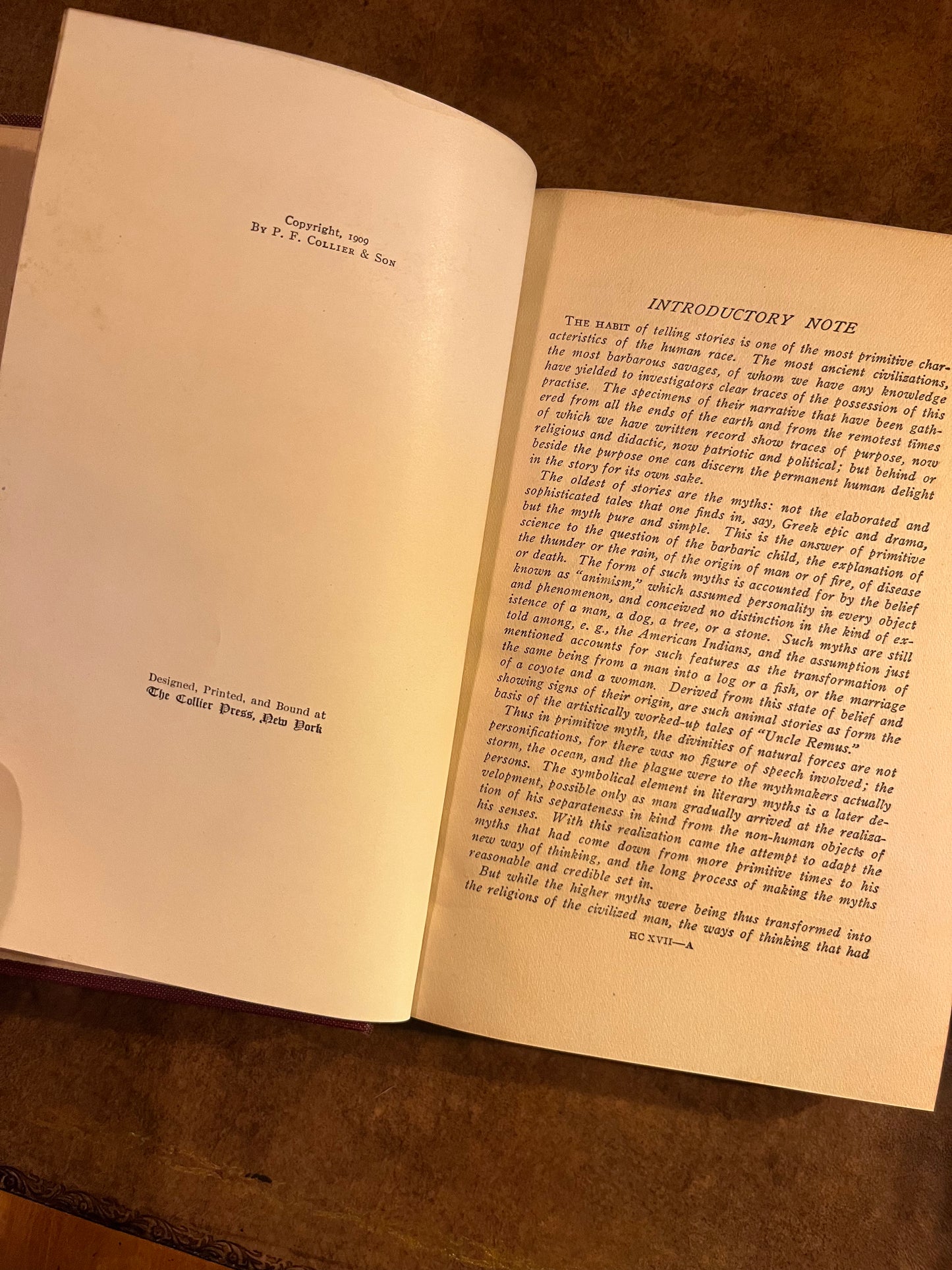 Folk-Lore and Fable by Aesop - Grimm - Anderson. Volume 17 of Harvard Classic's "The Five Foot Shelf of Books"