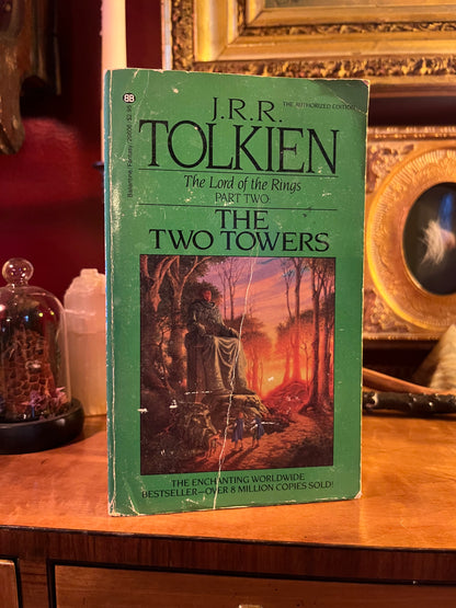 Three volume set of The Lord of the Rings by J.R.R. Tolkien - ‘Special Silver Jubilee’ Ballantine Paperback Editions