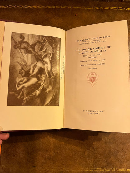 The Divine Comedy of Dante Alighieri - Volume 20 of Harvard Classic's "The Five Foot Shelf of Books"