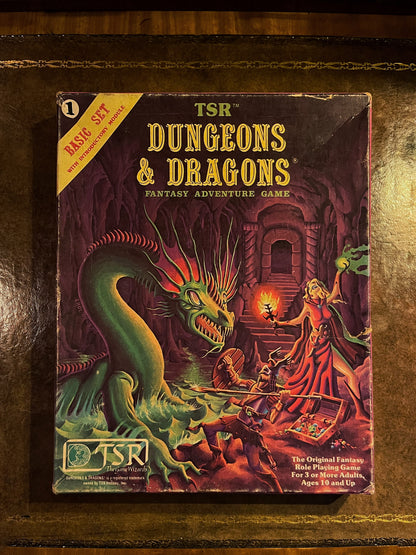 1981 Dungeons & Dragons Basic Set with Introduction Module and Dice - TSR 1011