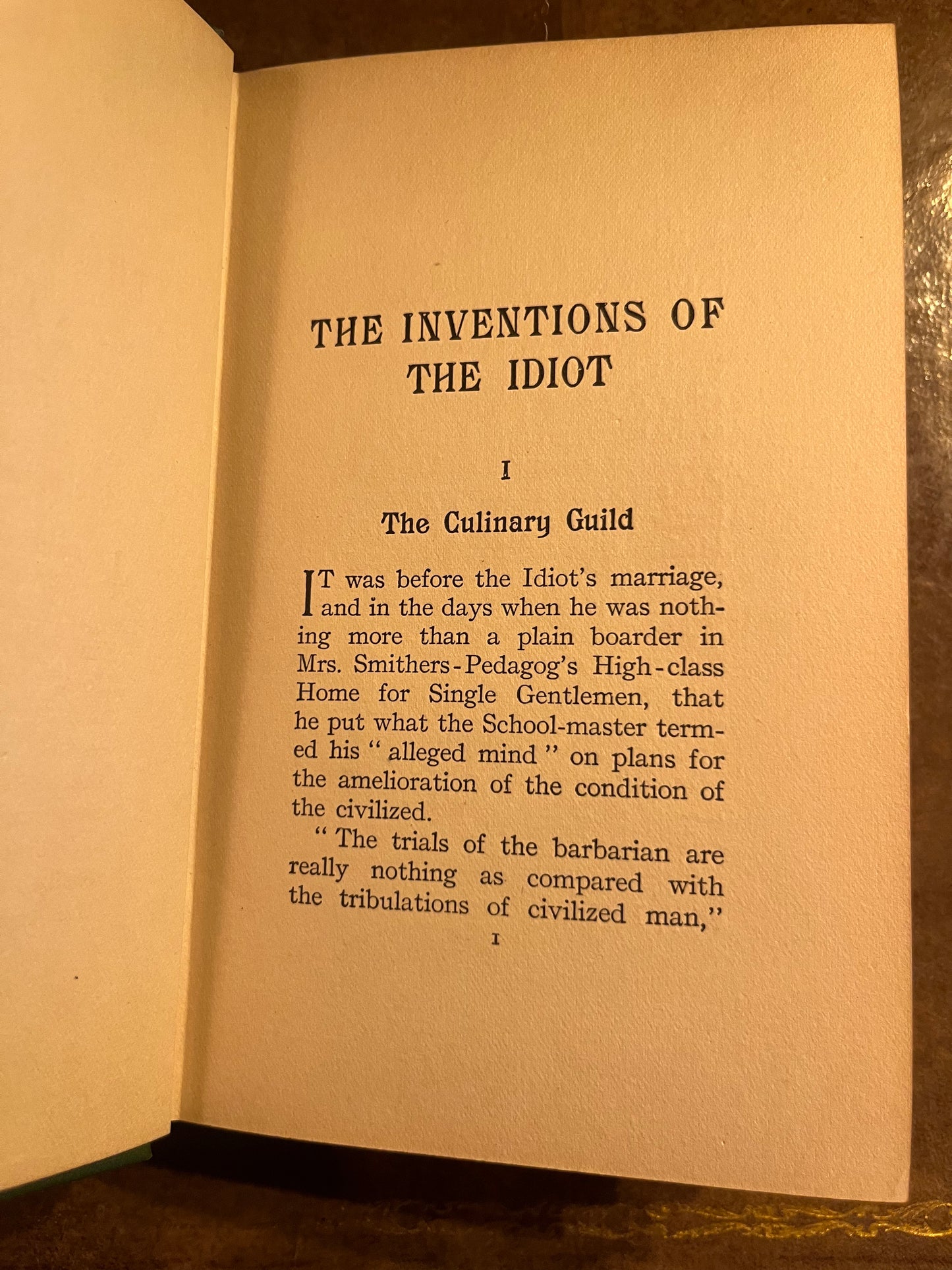 The Inventions of the Idiot by John Kendrick Bangs - 1904 - First Edition - First Printing