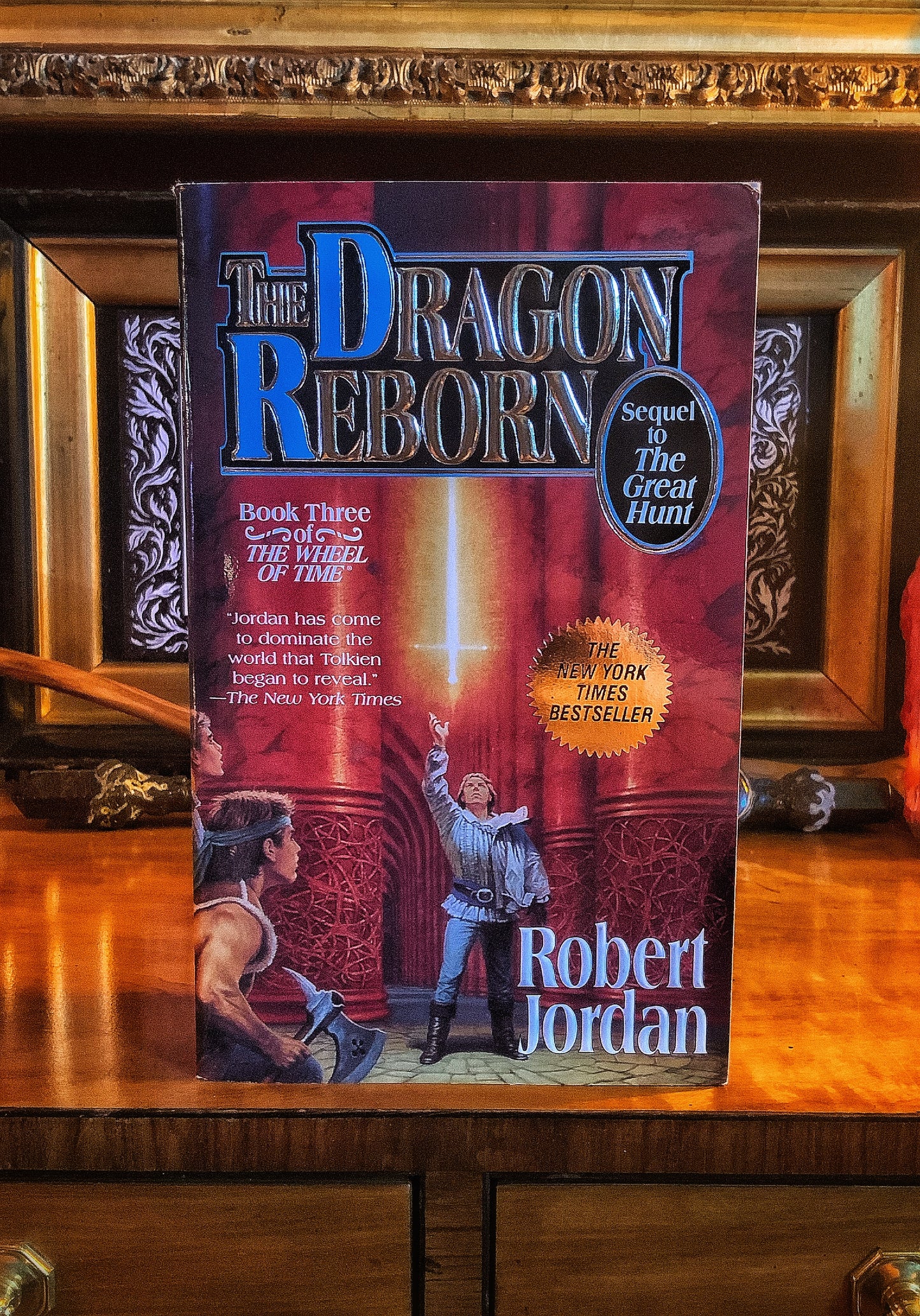 The Dragon Reborn by Robert Jordan. Book three in the Wheel of Time series. Paperback.