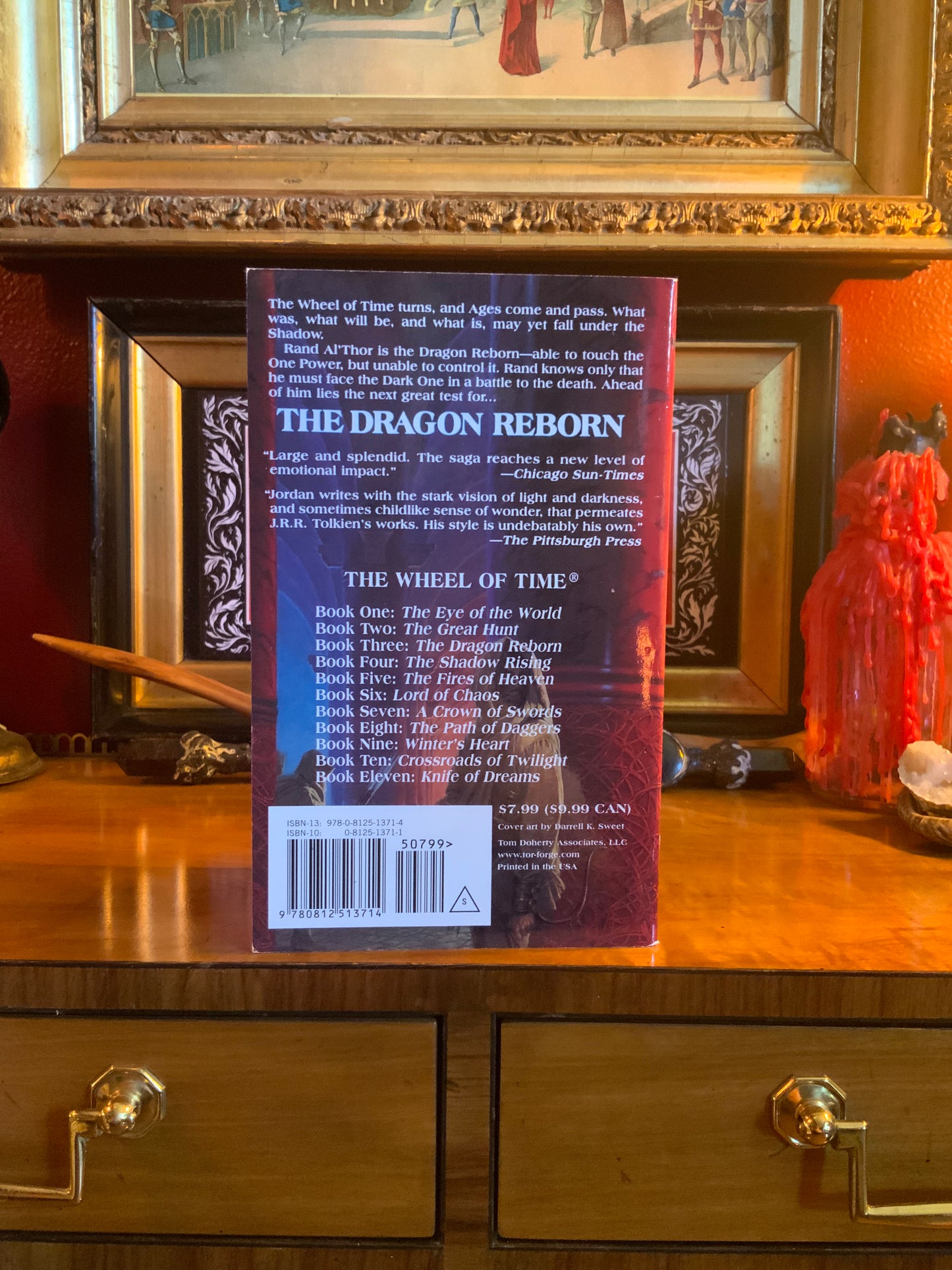 The Dragon Reborn by Robert Jordan. Book three in the Wheel of Time series. Paperback.